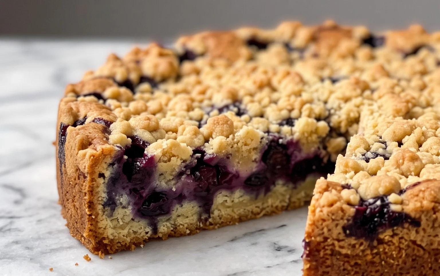 Saftiger Heidelbeerkuchen mit Streuseln: Sommer-Genuss