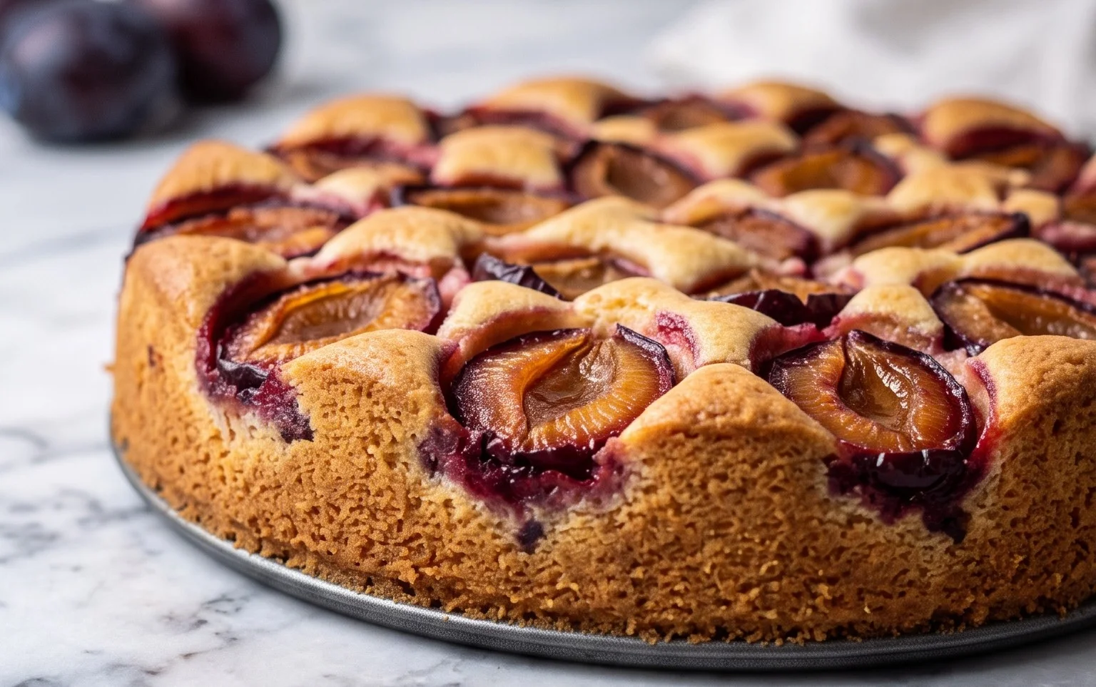Saftiger Pflaumenkuchen ohne Hefe: Einfaches Sommerrezept